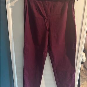 Time and Tru Women's Ankle Pants - Burgundy